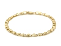 Cheville en or jaune 14 carats en forme de cœur de 2,9 mm