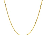 Chaîne réglable à maillons scintillants en or jaune 14 carats (1,20 mm)