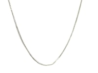Chaîne Franco réglable en or blanc 14 carats (1,00 mm)