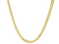 Chaîne semi-massive Miami Cuban en or jaune 10 carats (4,50 mm)