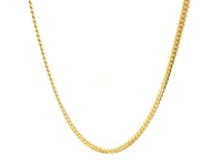 Chaîne gourmette cubaine classique pleine en or jaune 14 carats (2,60 mm)