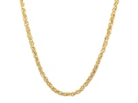 Chaîne épi en or jaune 14 carats légère (3,20 mm)