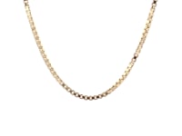 Chaîne gourmette semi-rigide en or jaune 14 carats (2,10 mm)