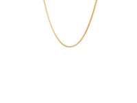 Chaîne en blé ronde en or jaune 14 carats taillée diamant (1,00 mm)