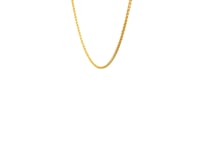 Chaîne Épi Ronde Diamantée en Or Jaune 14k (1,20 mm)