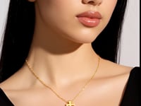 Or jaune 14 carats avec pendentif en croix