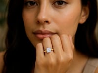 Bague en or jaune 14 carats avec diamant de laboratoire coussin IGI G/VS1 de 1,50 carat