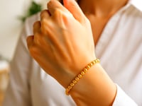 Bracelet de perles en or jaune 14 carats (5,00 mm)