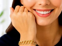 Bracelet à breloques en or jaune 14 carats (8,00 mm)