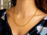 Chaîne trombone en or jaune 14K (3,50 mm)