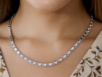 Chaîne cœur en or blanc 14 carats (3,00 mm)