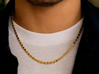 Chaîne maille miroir ovale en or jaune 14 carats (2,20 mm)