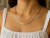 Chaîne Serpent (Chevrons) Super Souple en Or Jaune 14 carats (4,60 mm)