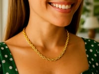 Chaîne marine (5,40 mm) en or jaune 14 carats poli