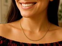 Chaîne gourmette légère en or jaune 14 carats (2,80 mm)