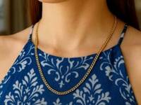 Chaîne gourmette or jaune 14 carats de 3,60 mm
