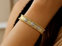 Bracelet jonc Pallina bicolore en or 14 carats (9,00 mm)