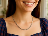 Chaîne Câble en Argent Sterling Plaqué Rhodium (2,20 mm)