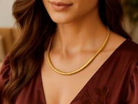 Sterling Silver Gold Plated Silver Tubogas Fancy Necklace