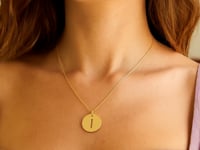 Pendentif Lettre I en Or Jaune 14 carats