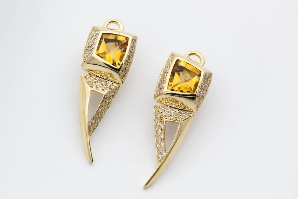 Peelerie custom citrine earrings jewelry