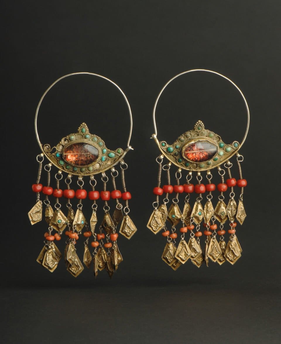 Egyptian antique style earrings