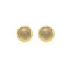 14K Yellow Gold Moonstone Birthstone Earrings