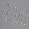 4.70mm curb chain in solid 14K white gold, view 4