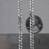4.70mm curb chain in solid 14K white gold, view 6