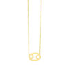 14K Yellow Gold Necklace Cancer