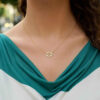14K Yellow Gold Necklace Cancer