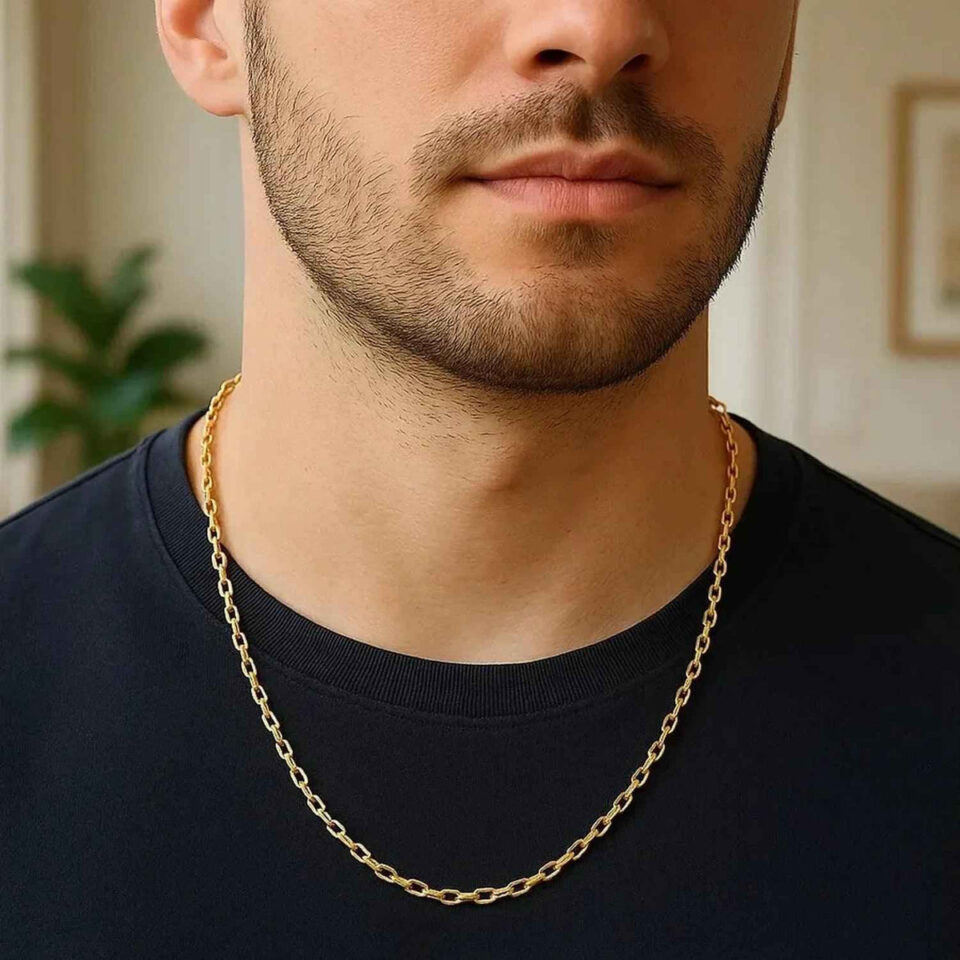 14K Yellow Gold Cable Chain 3.70mm