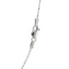 14K White Gold Diamond-Cut Alternating Bead Chain, 1.1 mm