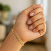 14K Yellow Gold Figaro Bracelet 4.70mm