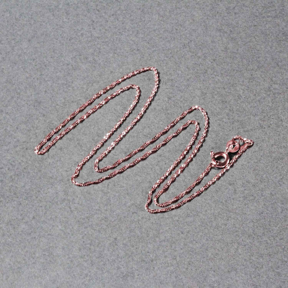 14K Rose Gold Singapore Chain
