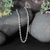 14K White Gold Rope Chain 3.00mm