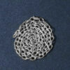 14K White Gold Textured Pendant 2.90mm