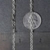 14K White Gold Textured Pendant 2.90mm