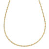 2.00mm pave chain in solid 14K tri-colour gold, view 2