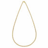 2.00mm pave chain in solid 14K tri-colour gold, view 3