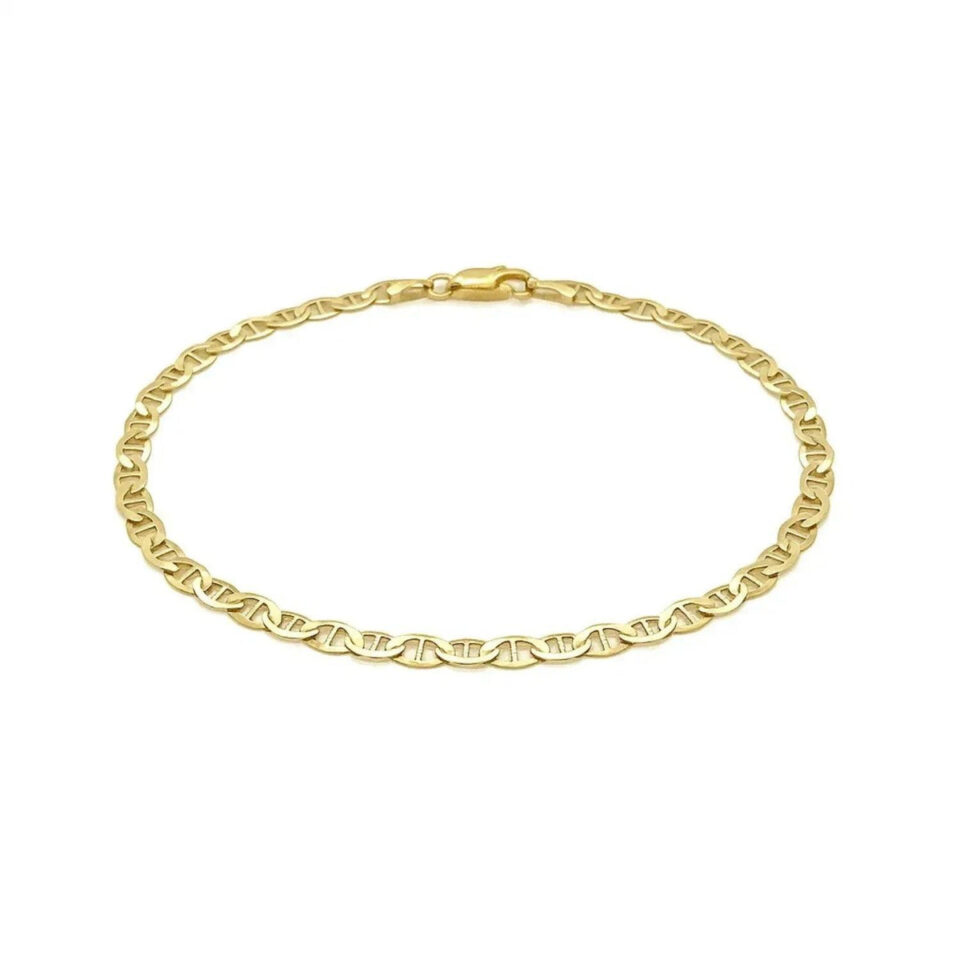 14K Yellow Gold Mariner Bracelet 3.20mm