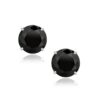 14K White Gold Round Cubic Zirconia Stud 8.0mm