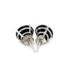 14K White Gold Round Cubic Zirconia Stud 8.0mm
