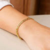 14K Yellow Gold Mariner Bracelet 4.50mm