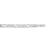 Sterling Silver, Rhodium Plated Figaro 8.8mm