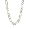 Sterling Silver, Rhodium Plated Figaro 8.8mm