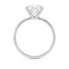 5 ct tw lab-grown diamond radiant solitaire ring in solid 14K white gold, engagement ring, view 4