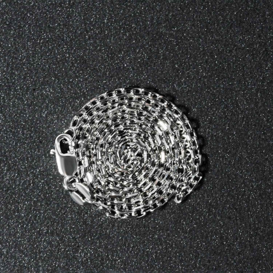 14K White Gold Cable Chain 1.9mm