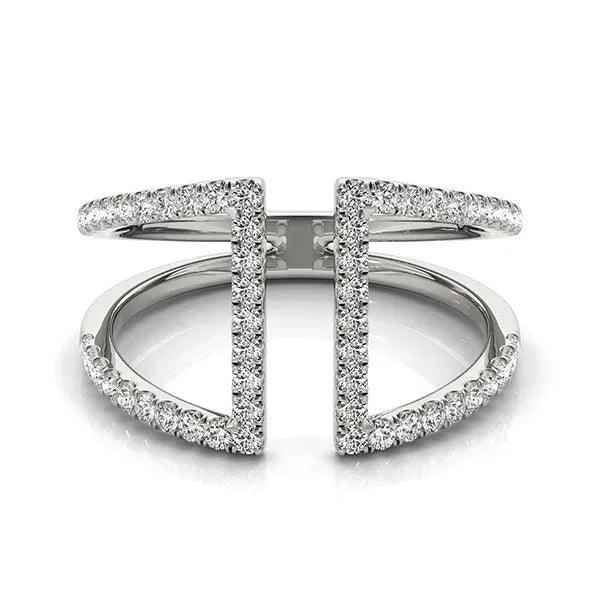 14K White Gold Lab-Grown Diamond Band 1/2cttw