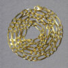 4.50mm figaro chain in solid 10K yellow gold, view 6